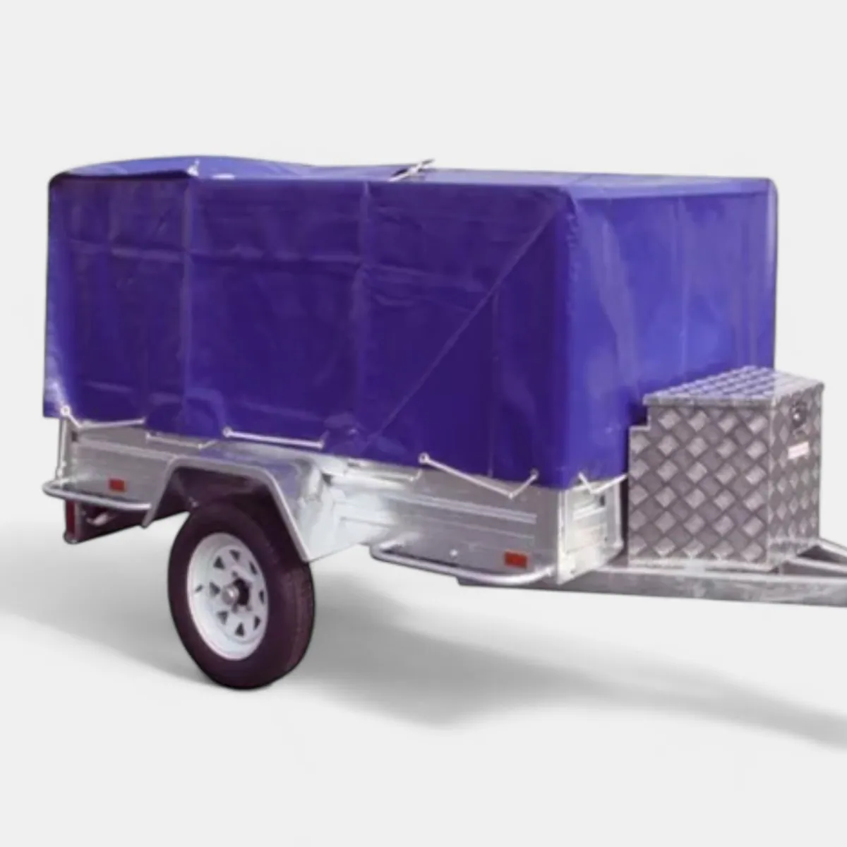 6ft × 4ft Heavy Duty Fitted Tarpaulin Cover To Fit Apache Caged Trailers