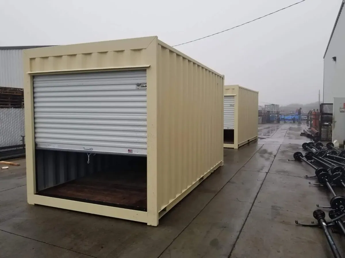 16Ft Storage Container With Roll-Up Door – Cargo Worthy Grade