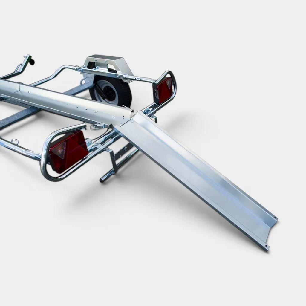 1m Galvanised Loading Ramp for Single Motorbike Trailer