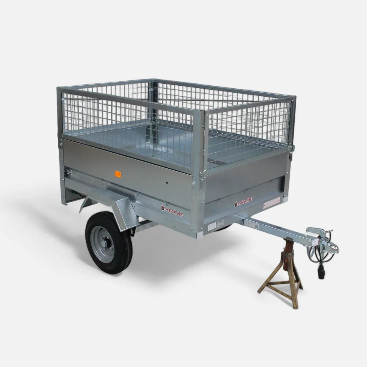 5ft x 3ft DIY / Leisure / Camping Trailer with Cage (Flat Pack Kit)