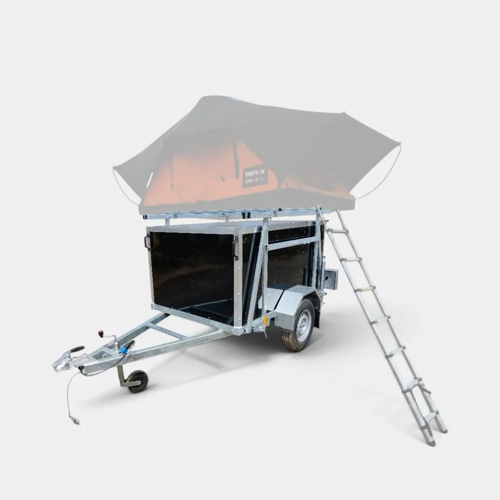 7ft x 4ft Roof Tent Camper Compact 74 Trailer & Rear Loading Door (without TentBox)