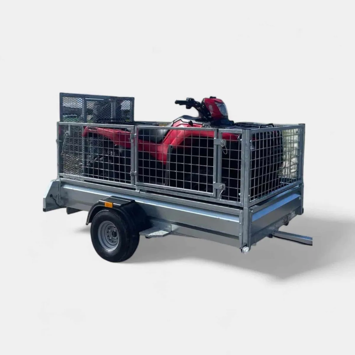 7ft x 4ft ATV/Scooter Trailer with Side Door & Rear Loading Ramp