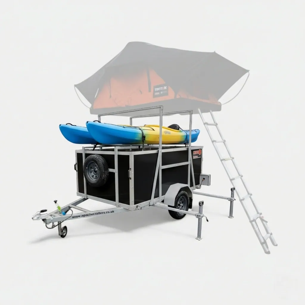 8ft x 5ft Roof Tent AquaOverlander 85 Trailer with Rear Door (without TentBox)