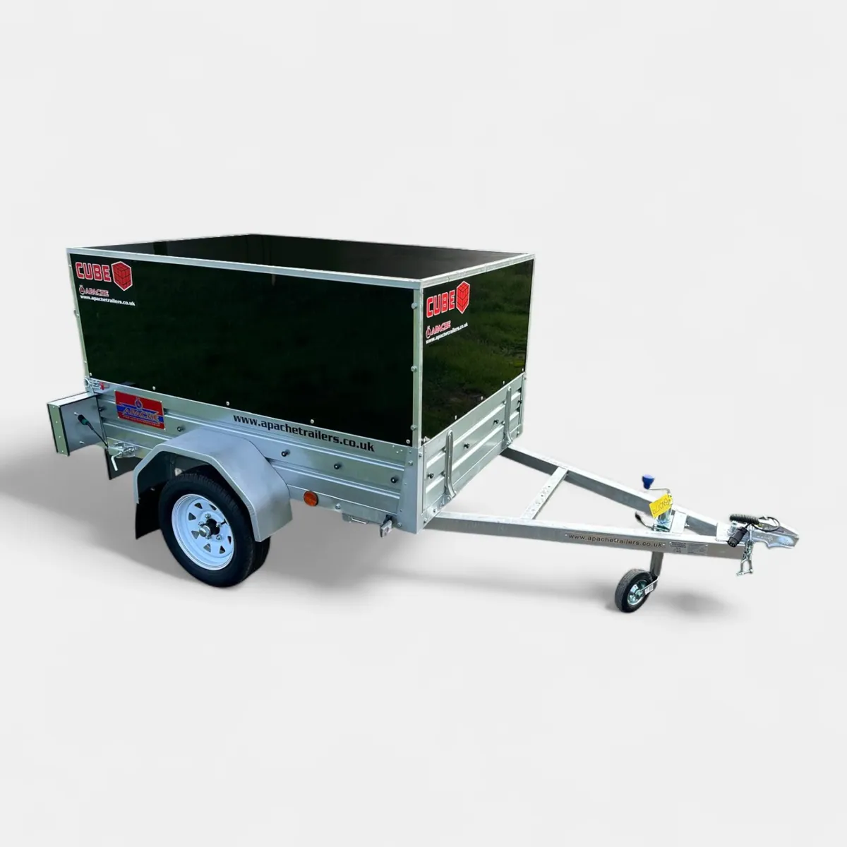 6ft x 4ft Micro Cube 64 Trailer with Rear Door in Black