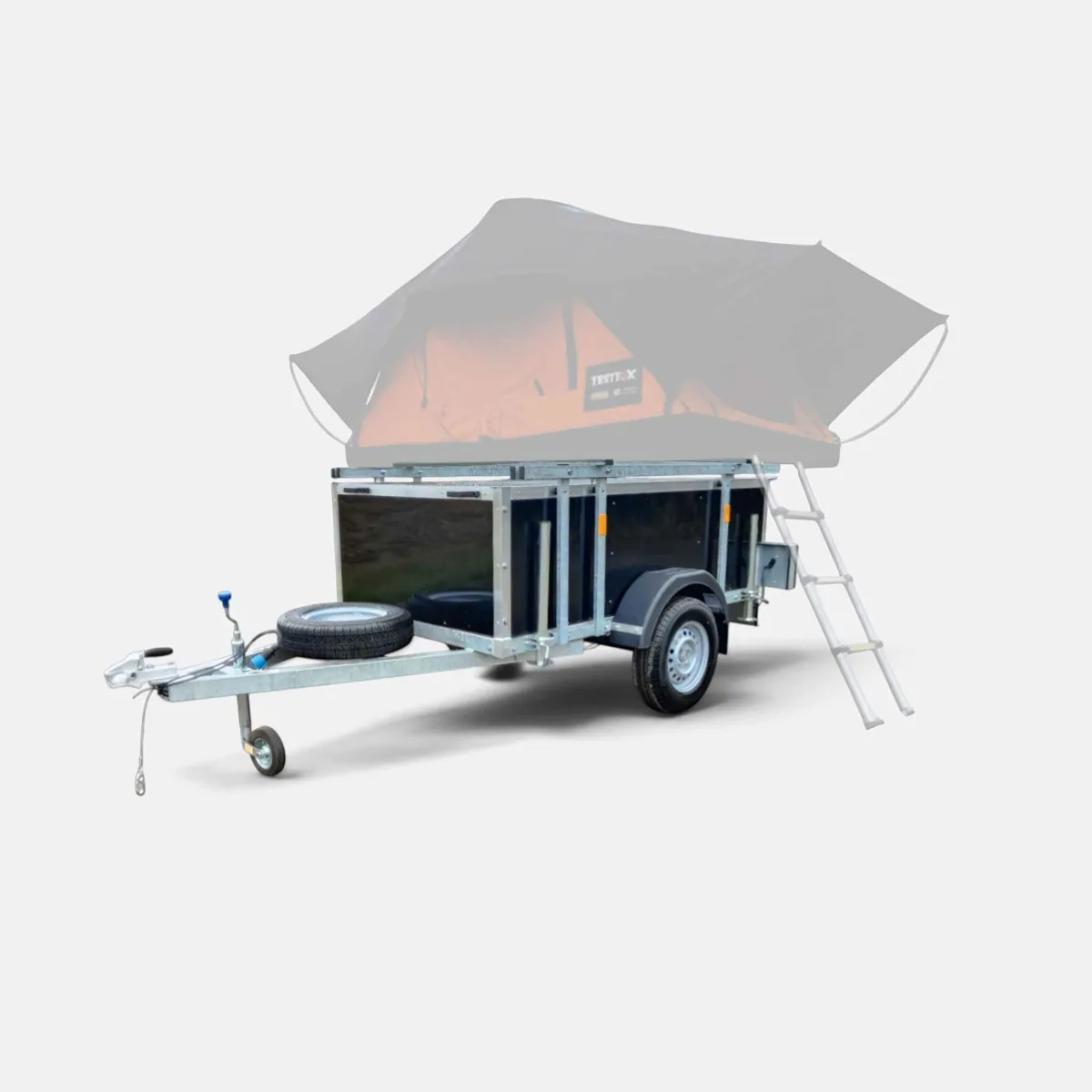 6ft x 4ft Roof Tent Camper Lowrider 64 Trailer & Rear Loading Door (without TentBox)