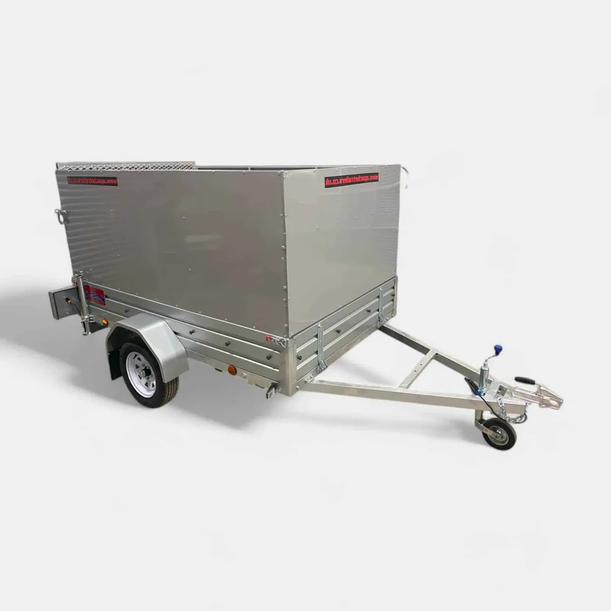 8ft x 5ft Pro Max Utility Trailer with Rear Loading Ramp & High Sides