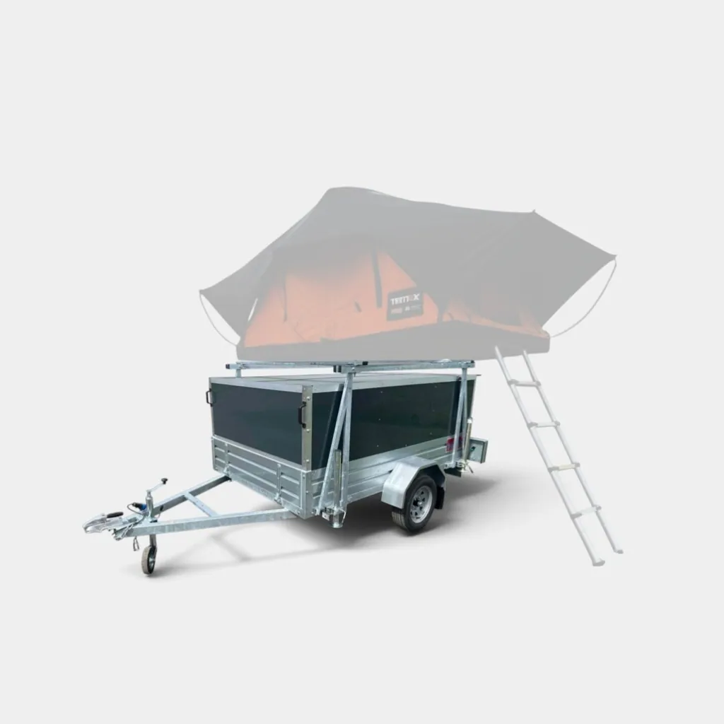 6ft x 4ft Roof Tent Scout 64 Trailer & Rear Loading Door (without TentBox)