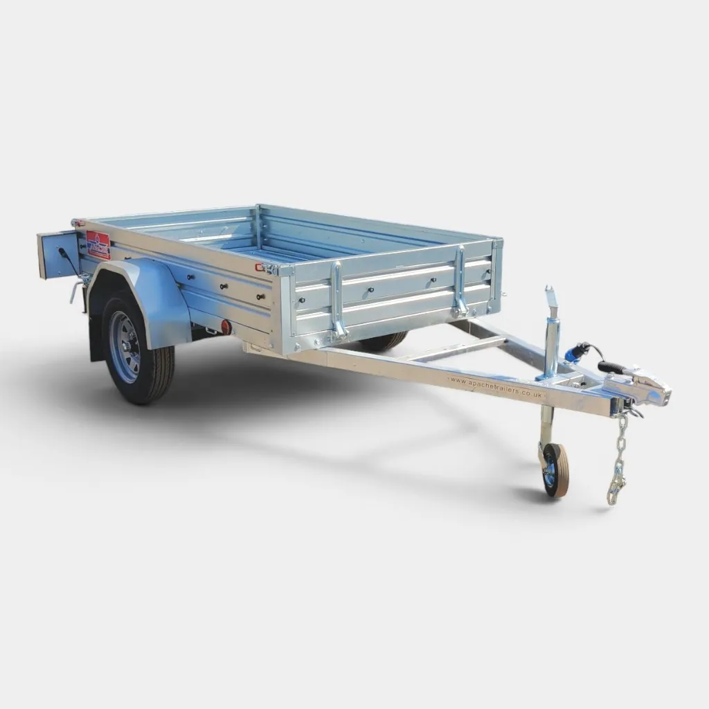 6ft x 4ft Utility Trailer with Front & Rear Drop-Panel