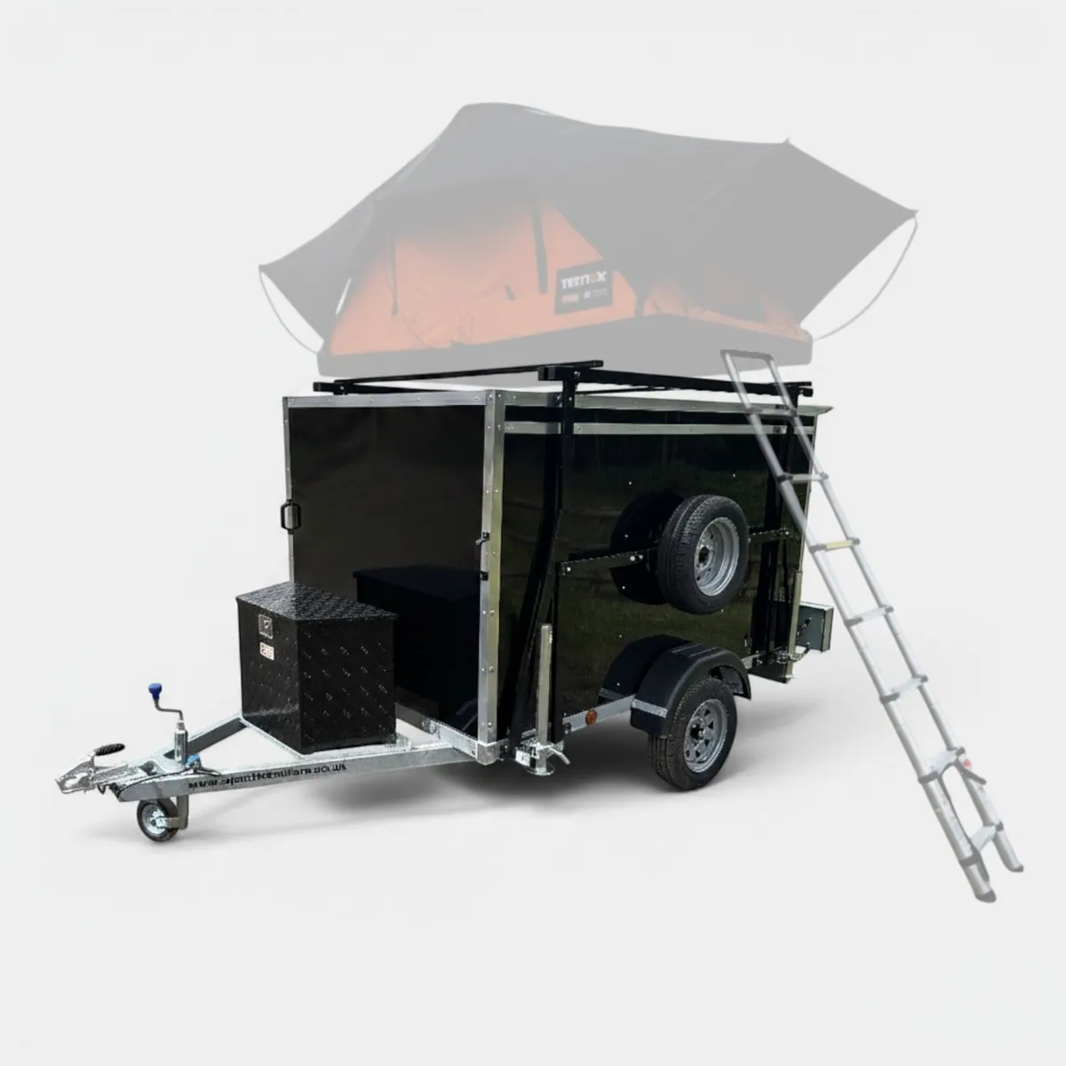 7ft x 4ft Roof Tent Camper 74 Trailer & Rear Loading Ramp (without TentBox)