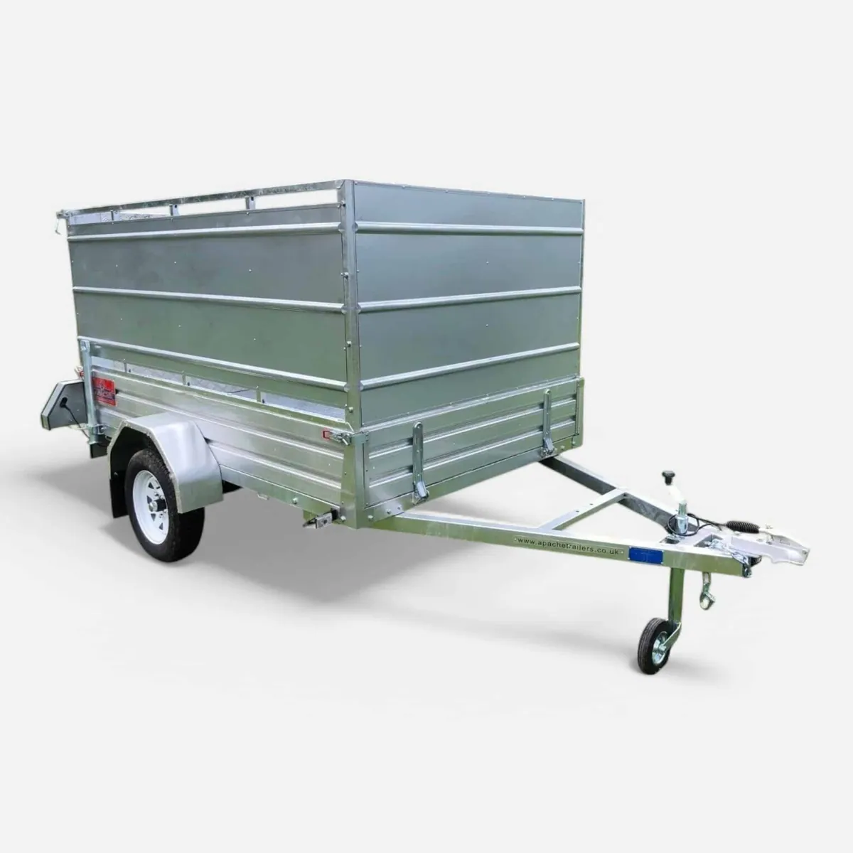 8ft x 5ft Ultra Max Utility Trailer with Rear Loading Ramp & High Sides