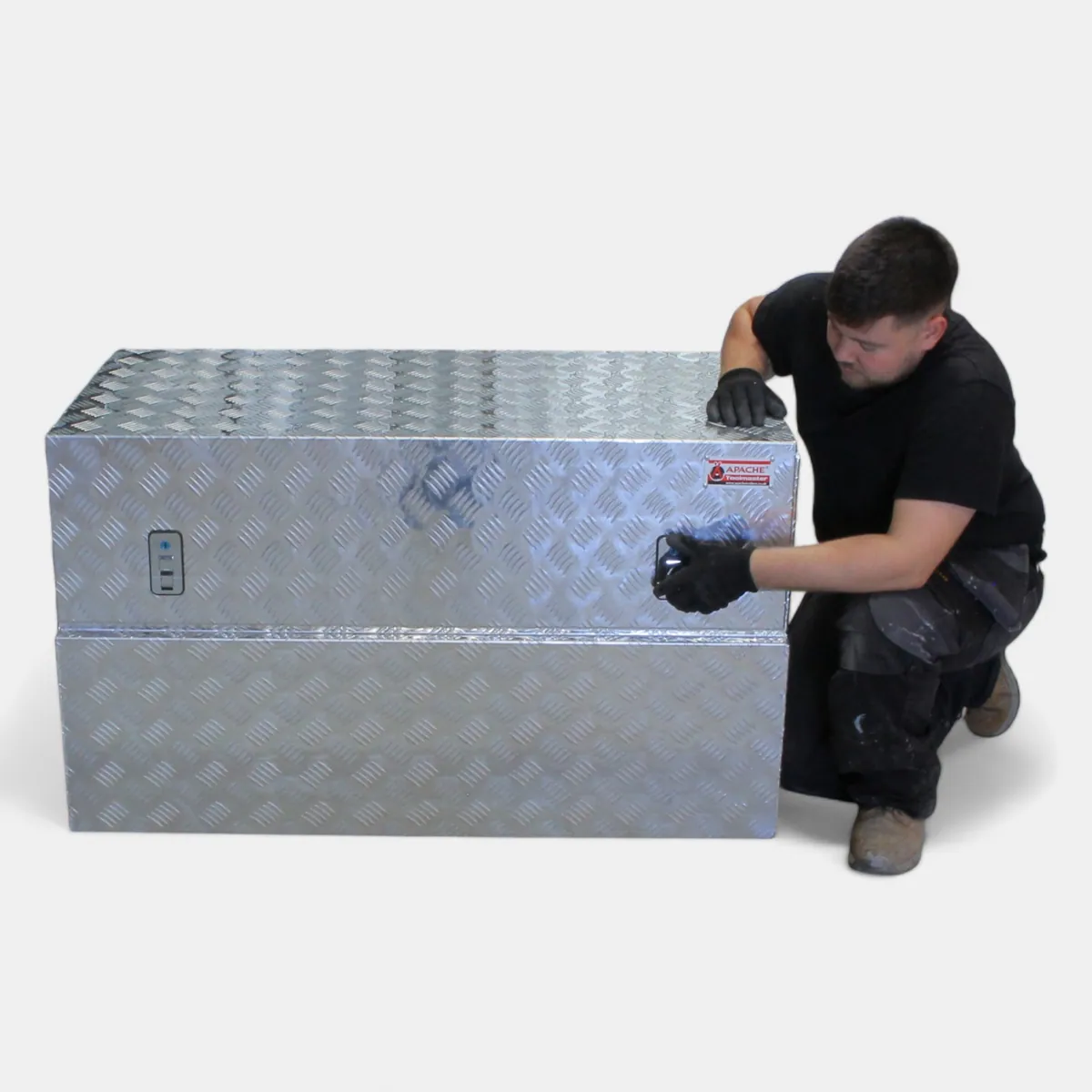 Alloy Chequer Plate Storage Box to fit Vans Trucks Trailers Large box storage