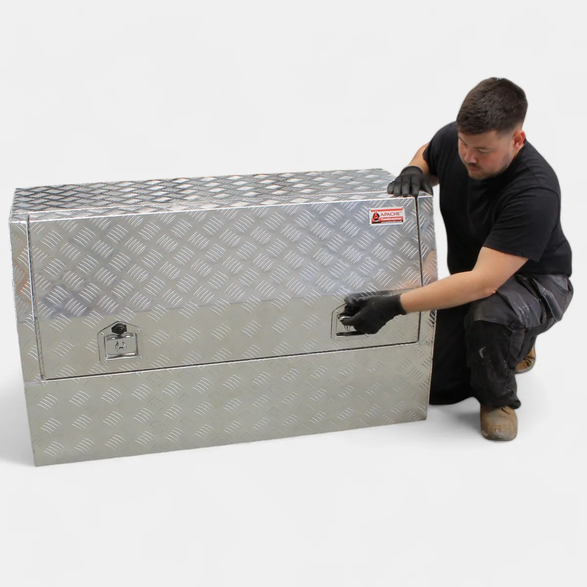 Aluminium Large Lockable toolbox fits Trailers Pick up Trucks Van, Brian James