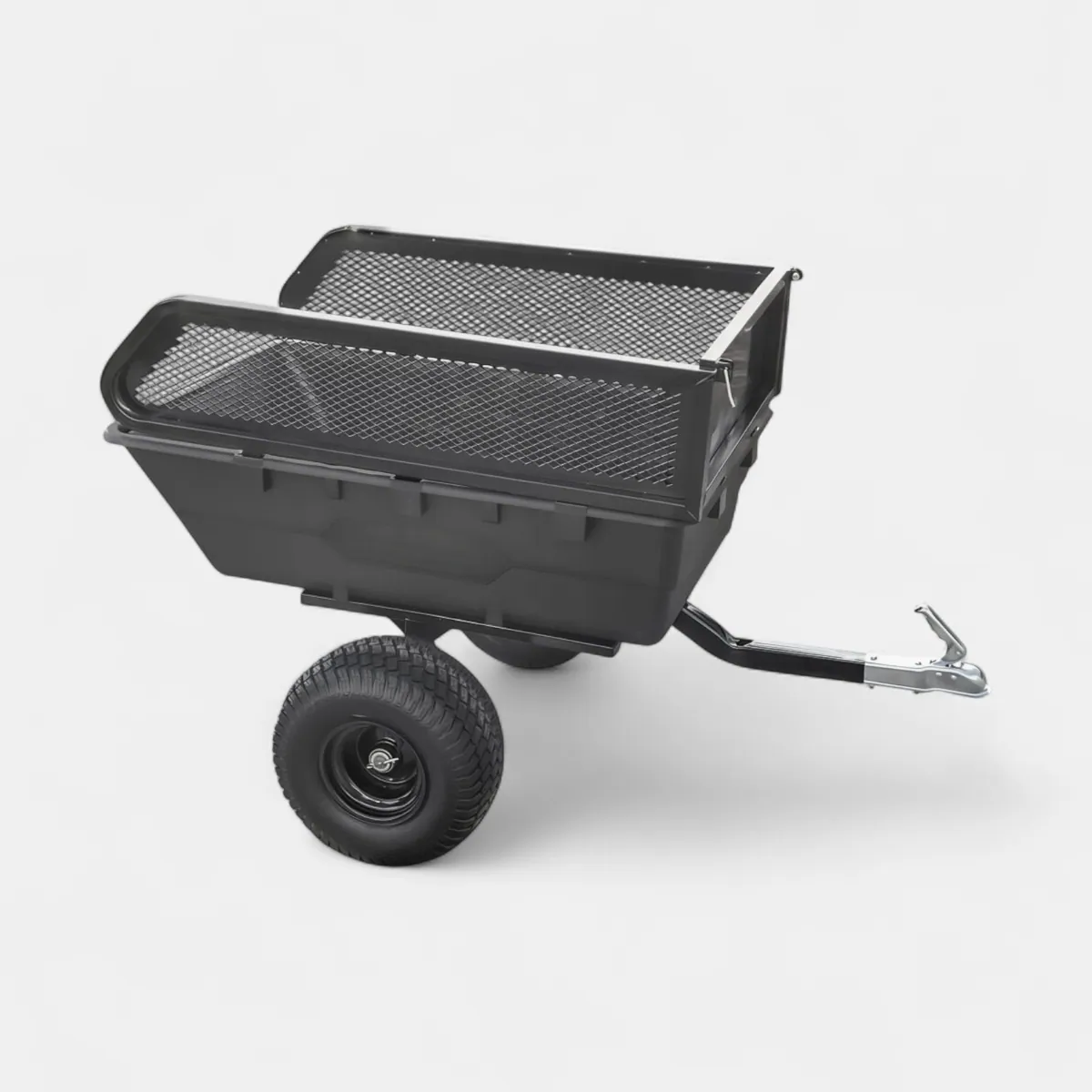 Apache ATV Garden Trailer 300-S – Multipurpose Tipping Trailer – Black