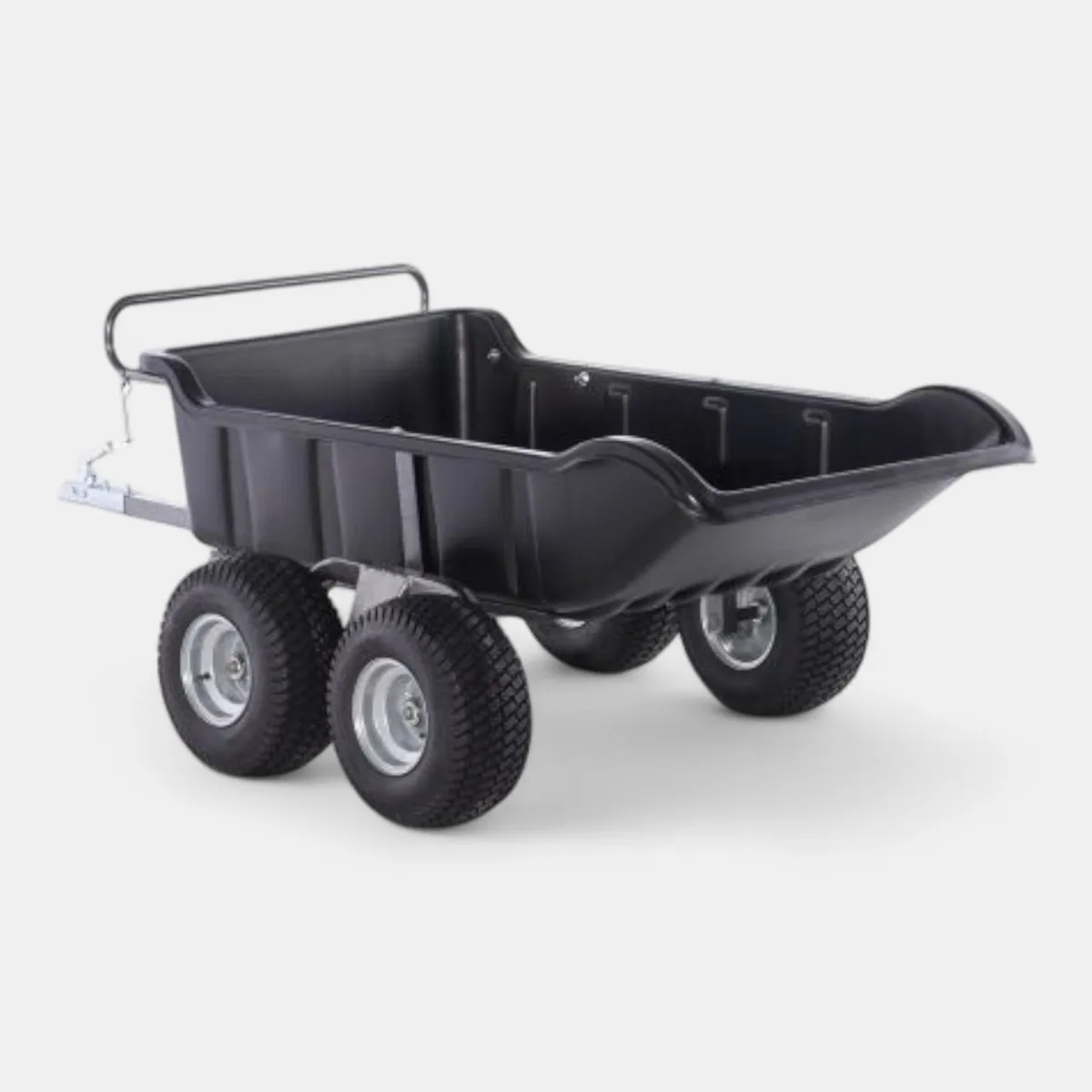 Apache ATV Garden Trailer 680 – Tandem/Twin Axle Tipping Trailer – Black