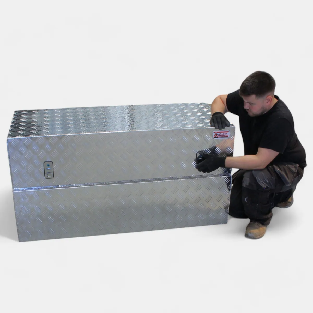 Apache Large Alloy Storage Tool Box fits Trailers Vans Trucks Alloy Storage box
