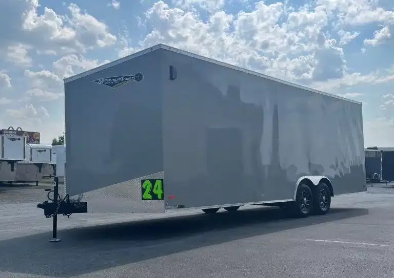 Enclosed Car Hauler 2026 24ft. Hero w/Heavy Duty Ramp Door & Aluminum Wheels 0939