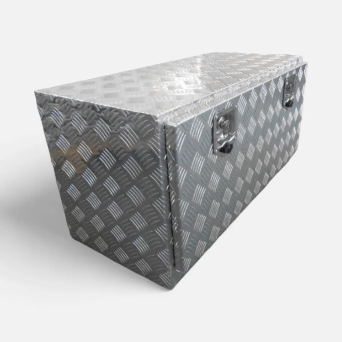 Extra Large Lockable Aluminium Metal Drop Front Opening Storage Chest Tool Box