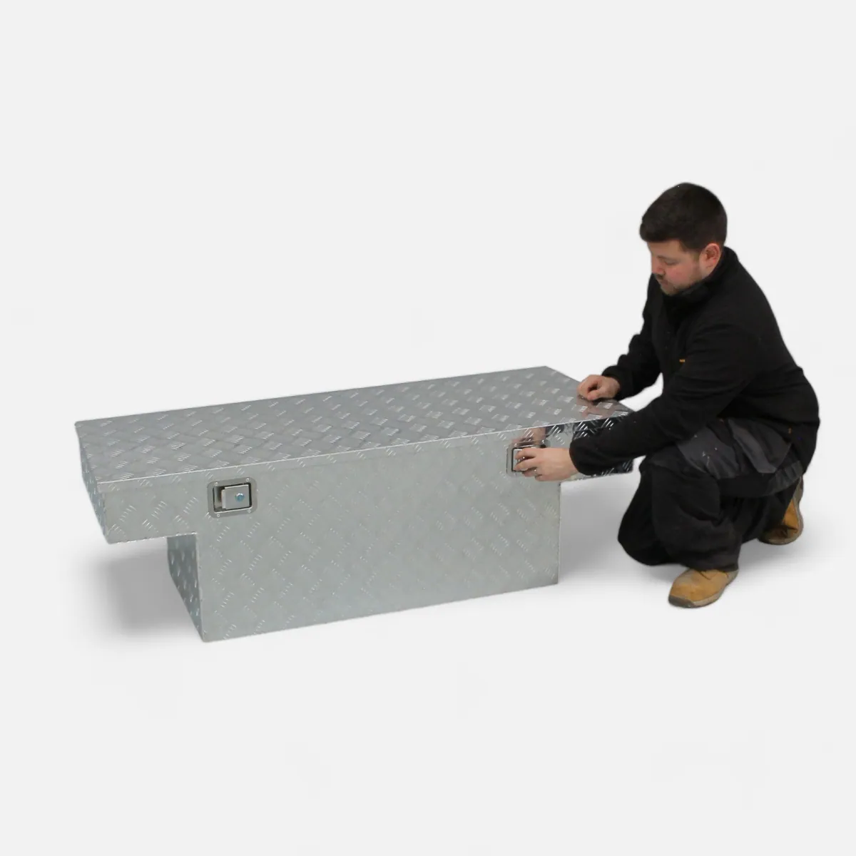 Extra Large Truck Bed Lockable Aluminium Metal Top-Opening Tool Box