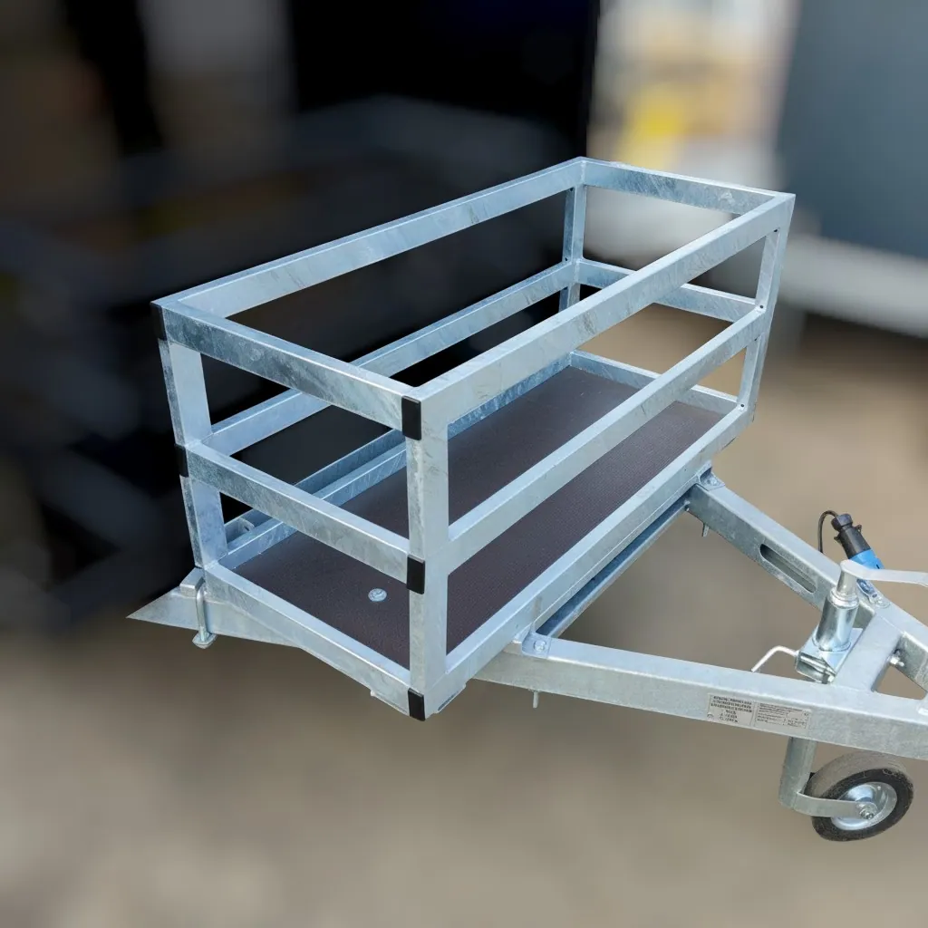 Fully Galvanised Steel Tool, Strap & Tarp Storage Basket for Apache Trailers