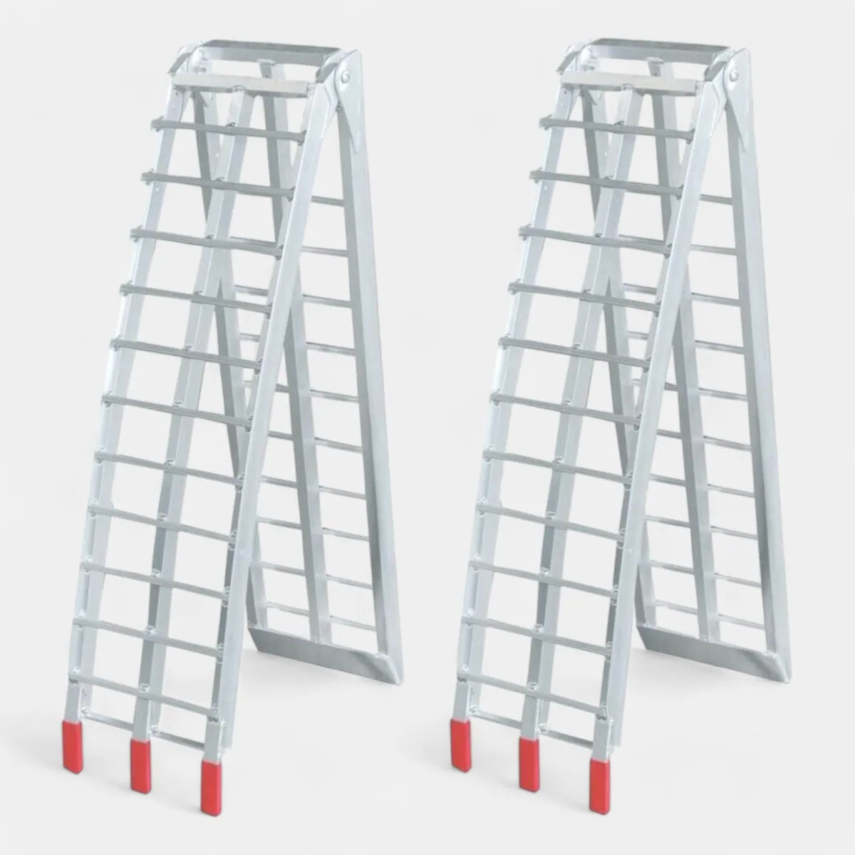 Pair of Heavy Duty Folding Aluminium Loading Ramps for Apache Trailers