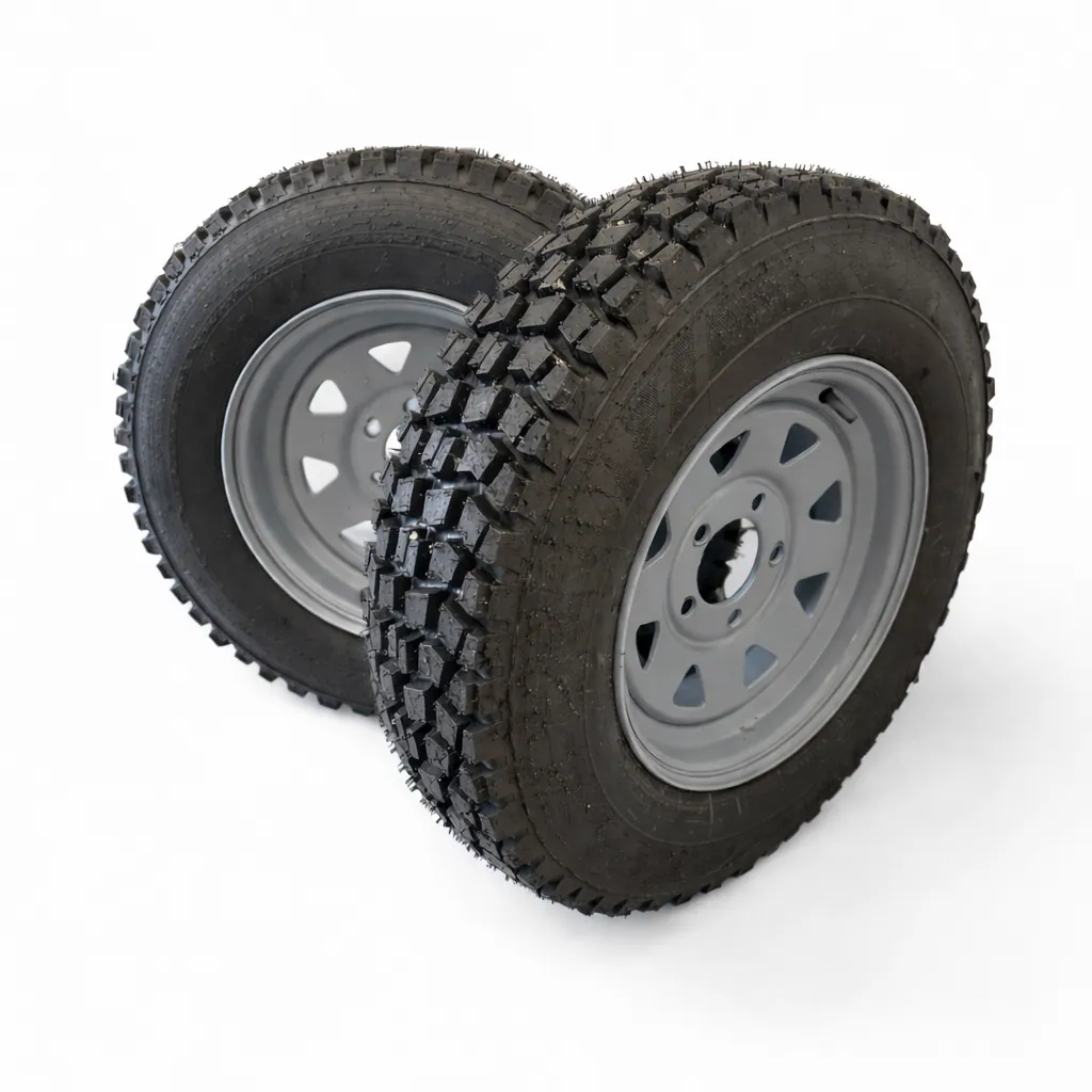 Pair wheel tyre kit On or Off Road Use Paxton Trailer Apache Trailer Off Road