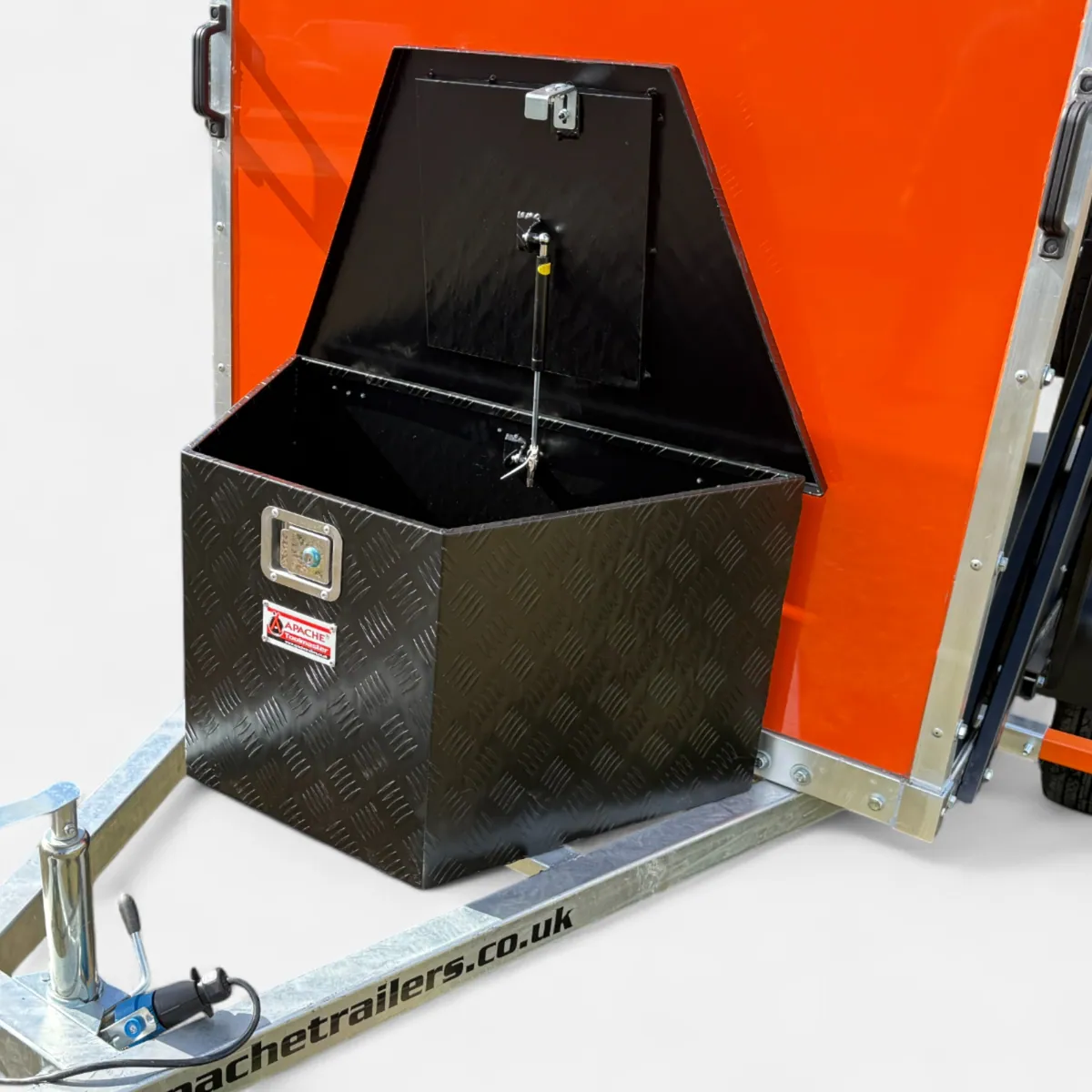 Powder Coated Lockable Aluminium Metal Top-Opening Tool Box for Trailer