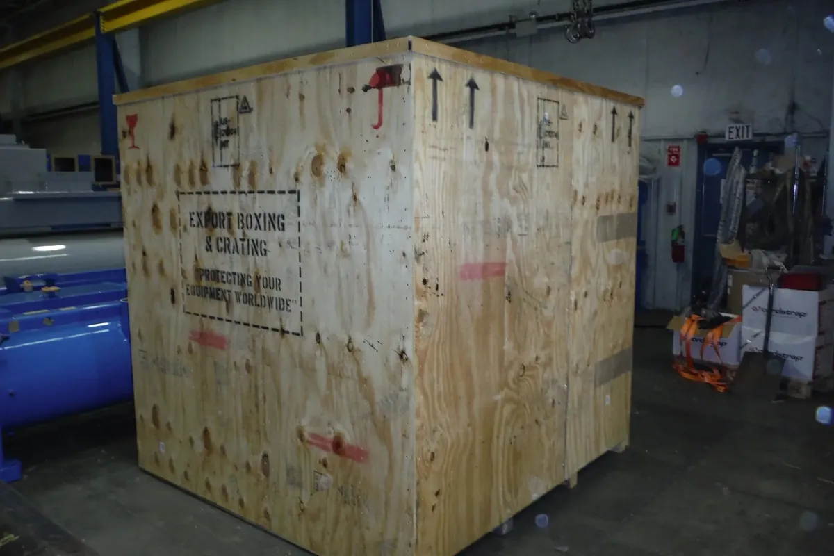 Heavy Duty Wood Shipping Crate – 80″ x 48″ x 82″