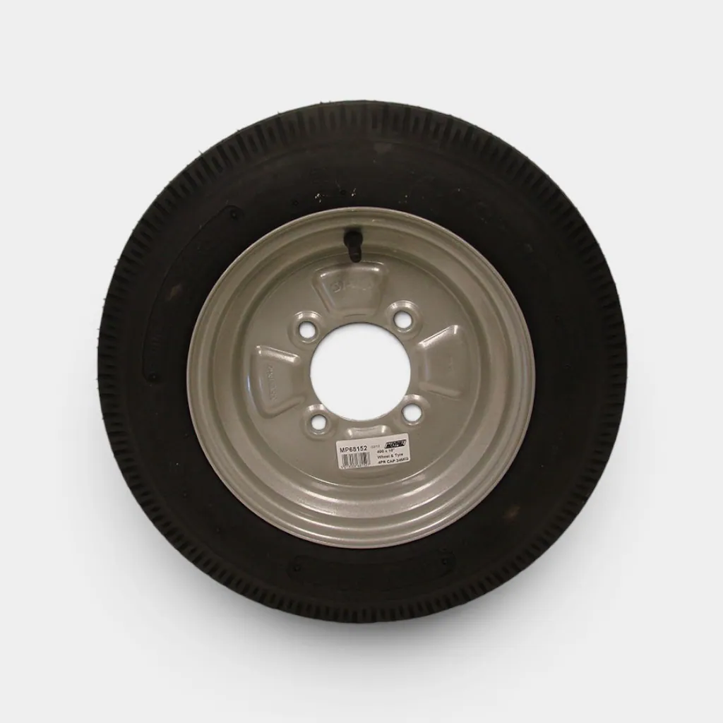 Spare Wheel & Tyre for Single Motorbike Trailer (4.00×10)