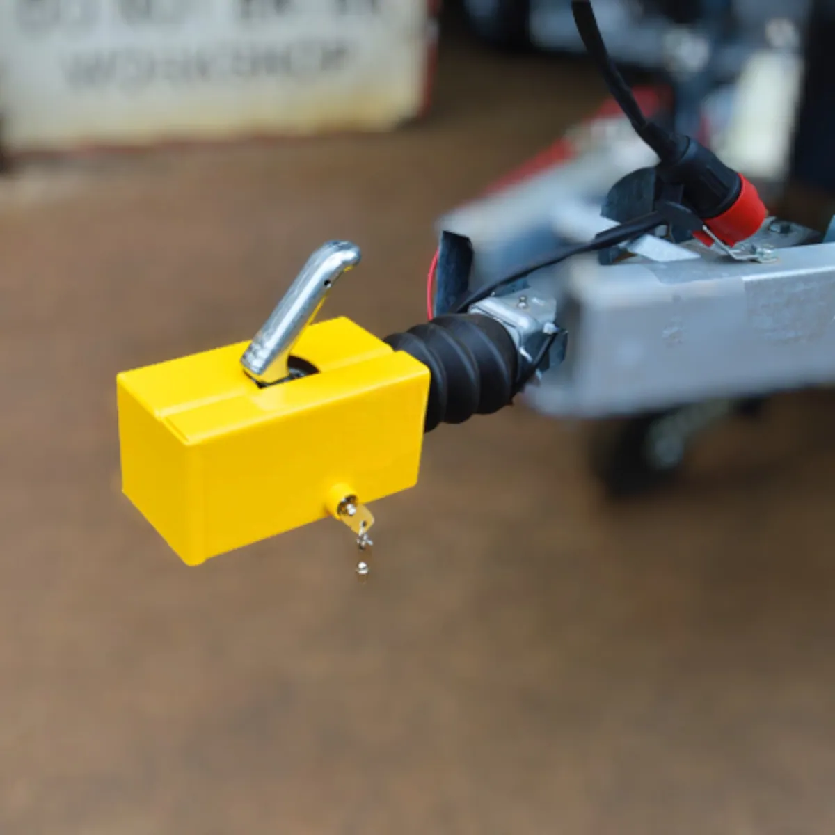 Trailer Security Hitch Lock for BVX64 & Cube Models / most Trailers with Metal Pressed Hitch
