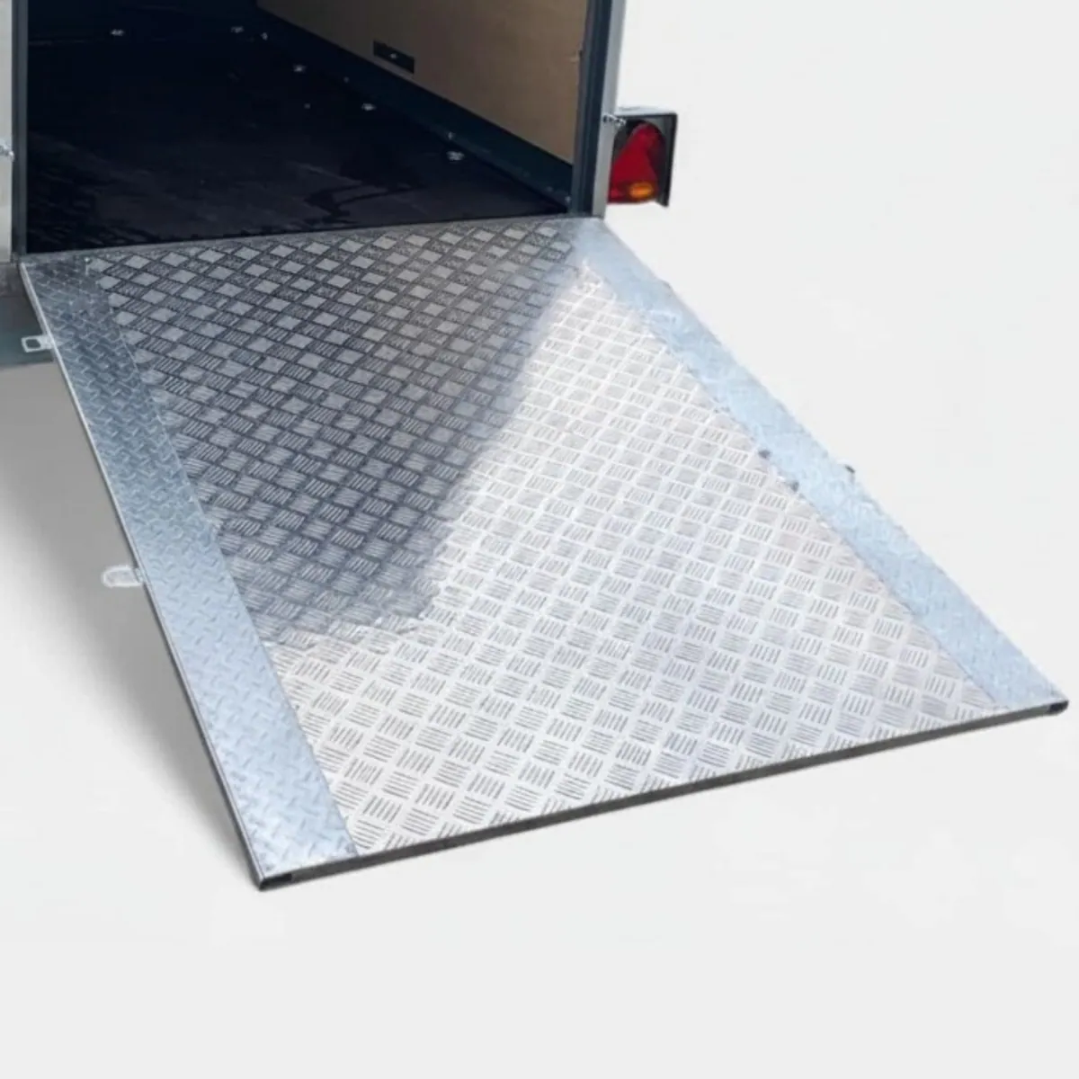 Upgrade: Extended Rear Chequer Plate Loading Ramp — 1500mm (4ft 11in)