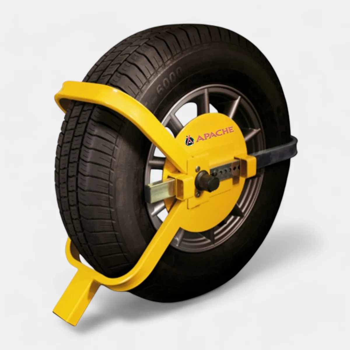 Wheel clamp for all Apache road trailers with 13″-17″ wheels